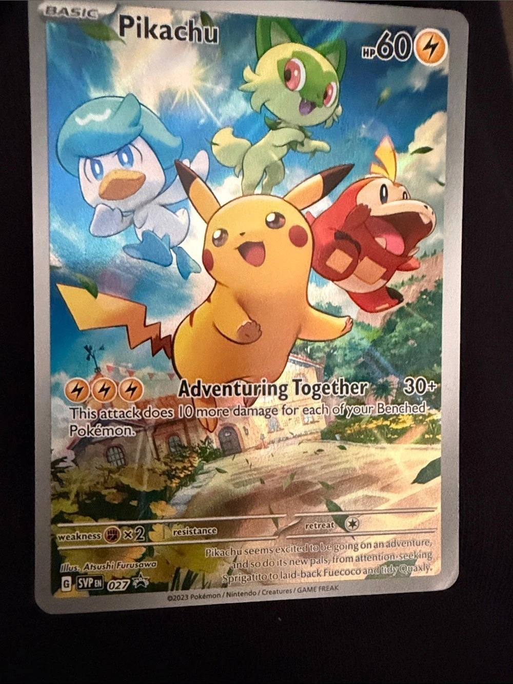 Pokemon Pikachu - SVP EN 027 (Adventuring Together) SVP EN 027 Trading Card